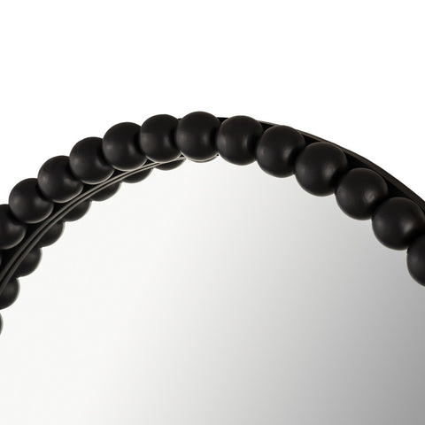 Baria Black Wooden Mirror Model: TOV-C18396