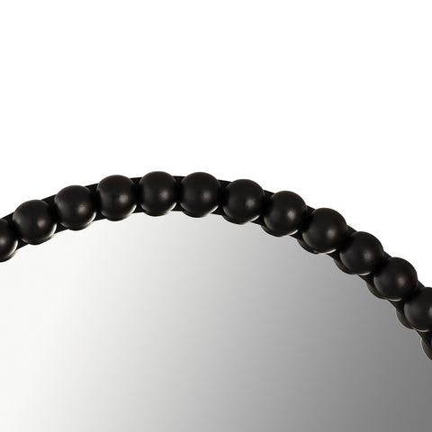 Baria Black Wooden Mirror Model: TOV-C18396