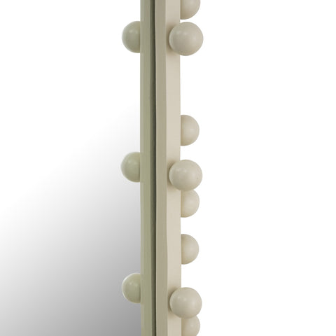 Bubbles Ivory Large Oval Wall Mirror Model: TOV-C18414