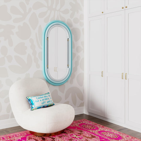 Neon Wall Mirror in Blue Model: TOV-C18418