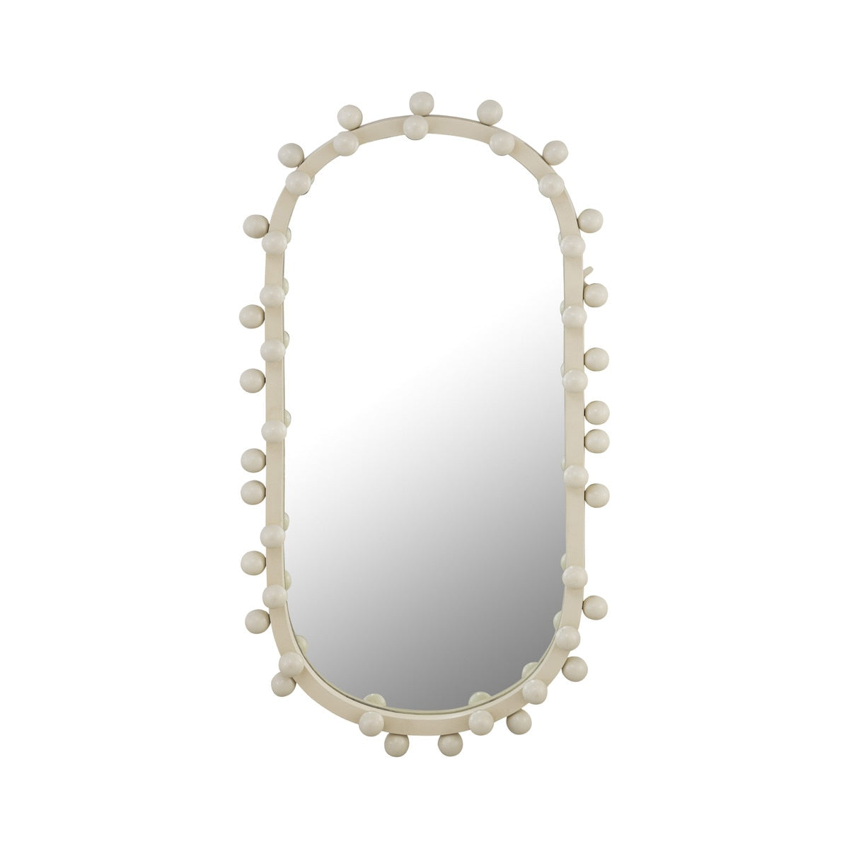 Bubbles Ivory Oval Wall Mirror Model: TOV-C18422