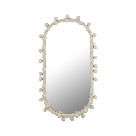 Bubbles Ivory Oval Wall Mirror Model: TOV-C18422