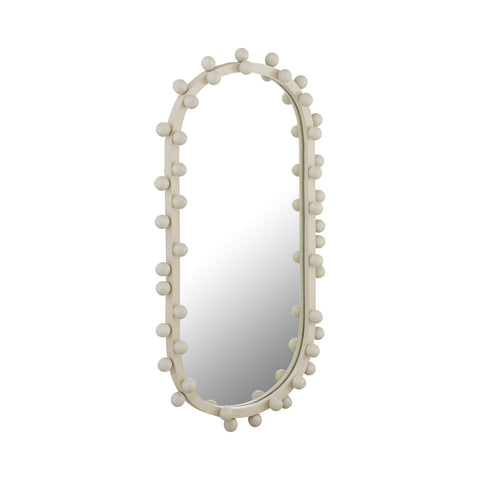 Bubbles Ivory Oval Wall Mirror Model: TOV-C18422