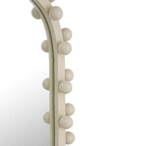 Bubbles Ivory Oval Wall Mirror Model: TOV-C18422