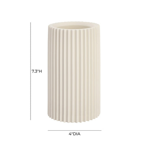 Jenna White Concrete Table Vase Model: TOV-C18426