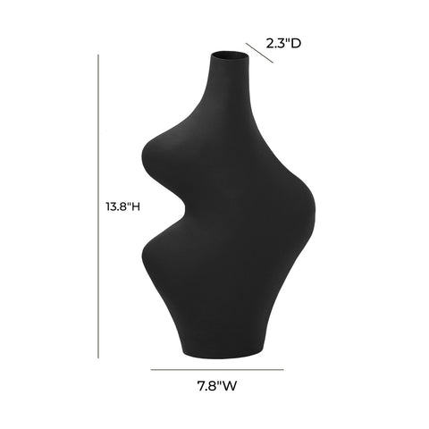 Tarri Black Steel Vase Model: TOV-C18438