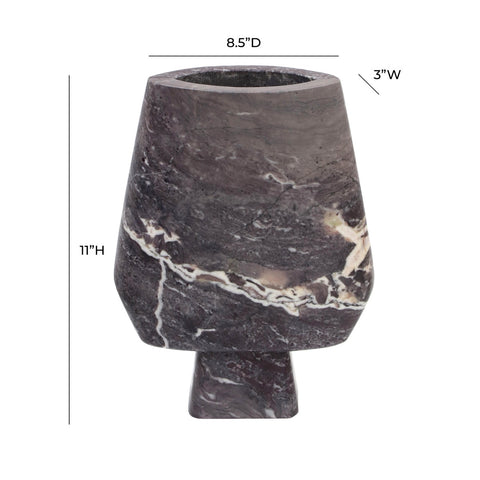 Samma Grey Marble Vase - Large Model: TOV-C18510