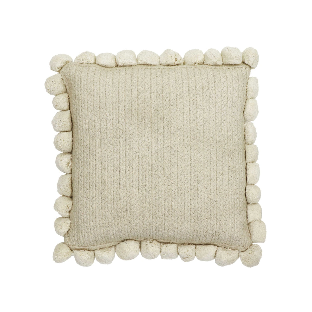 Adelyn Natural 17" Square Accent Pillow Model: TOV-C18513