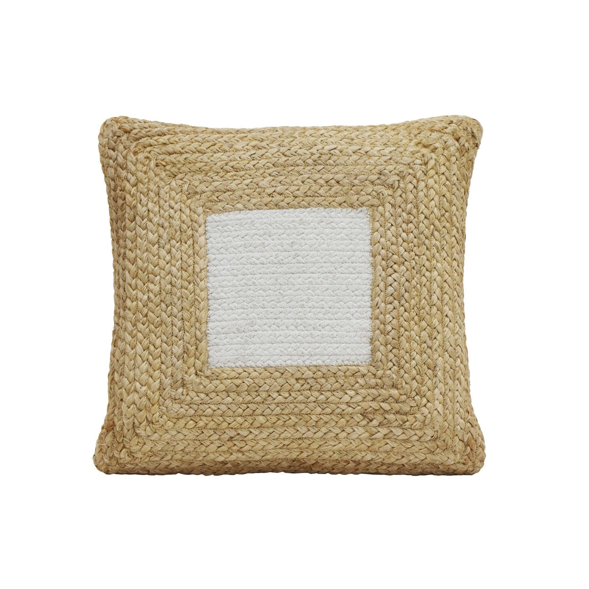 Blank Mind White Square Accent Pillow Model: TOV-C18514