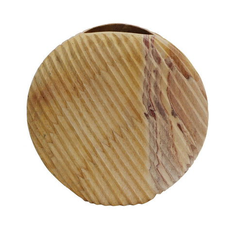 Saava Shell Stone Vase in Sandstone Model: TOV-C18520