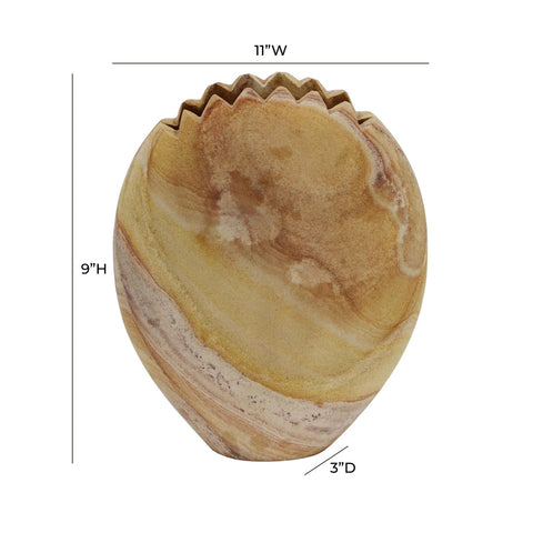 Saava Mantis Stone Vase in Sandstone Model: TOV-C18522