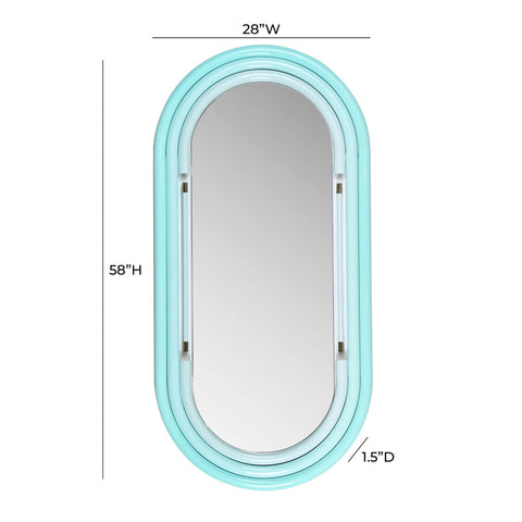 Neon Large Wall Mirror in Blue Model: TOV-C18581