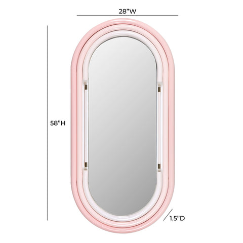 Neon Large Wall Mirror in Pink Model: TOV-C18582