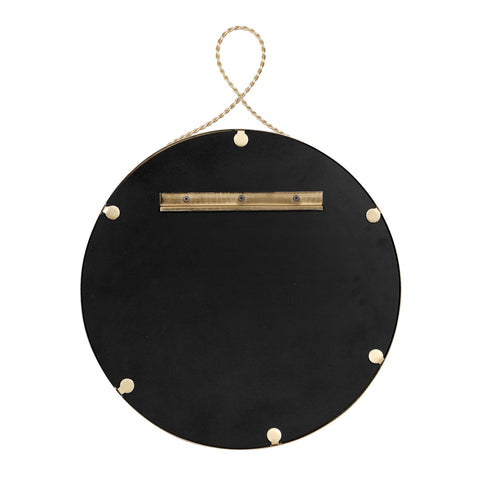 Ravina Braided Brass Round Wall Mirror Model: TOV-C18654