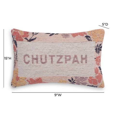 Chutzpah Jacquard Woven Pillow Model: TOV-C18686