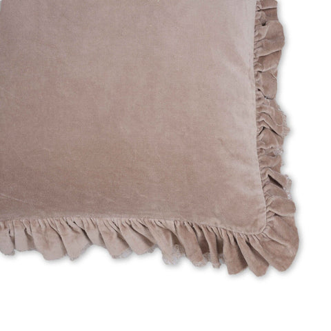 Alessia Distressed Pink Velvet Pillow Model: TOV-C18690