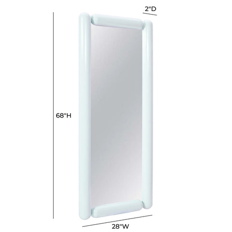 Cozzi Pastel Blue Large Floor Mirror Model: TOV-C18696
