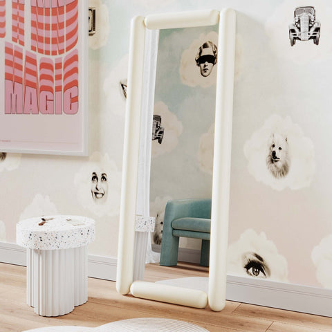 Cozzi Cream Large Floor Mirror Model: TOV-C18697