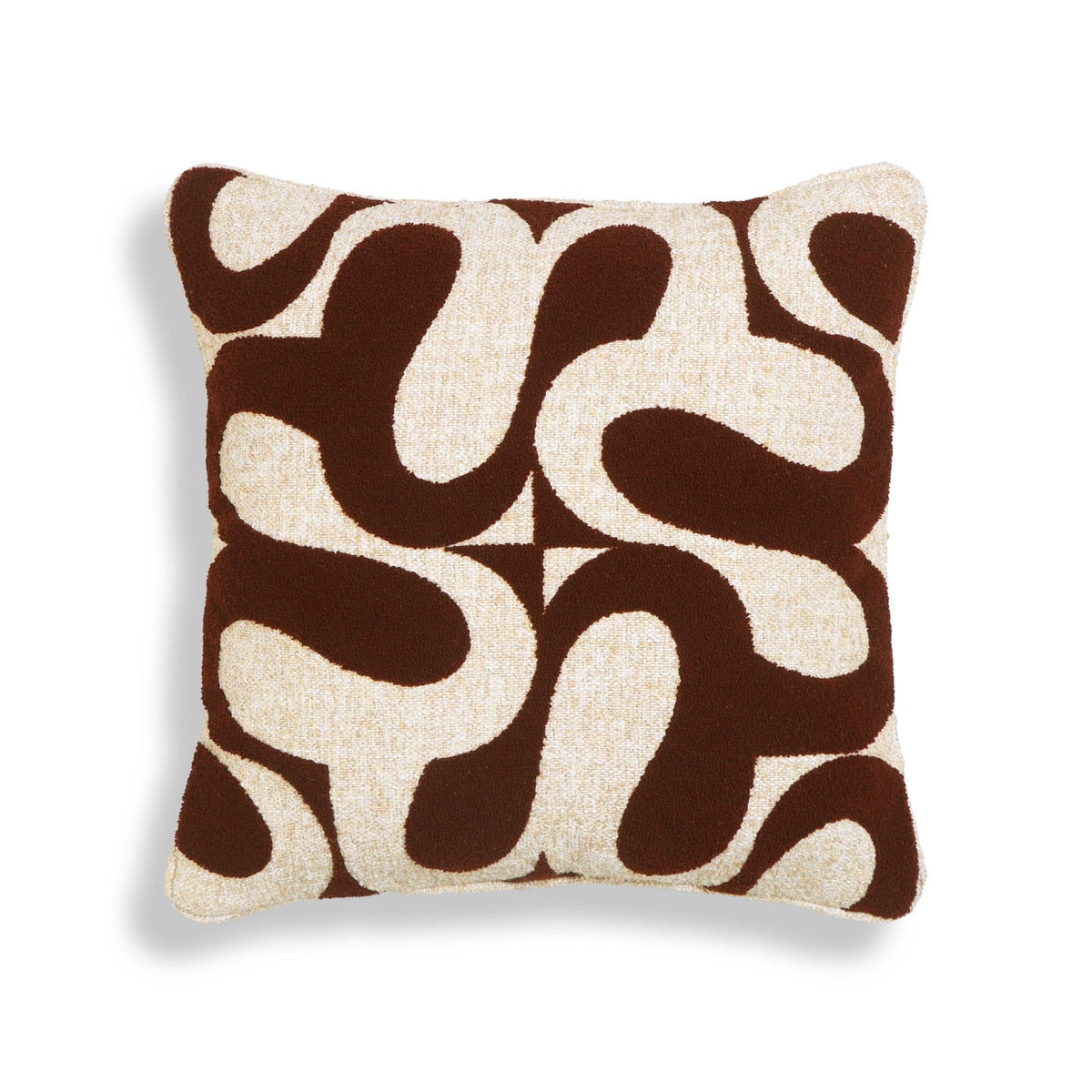 Bonney Chocolate Brown Boucle Accent Cushion Model: TOV-C18727