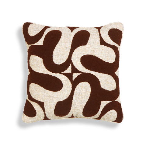 Bonney Chocolate Brown Boucle Accent Cushion Model: TOV-C18727