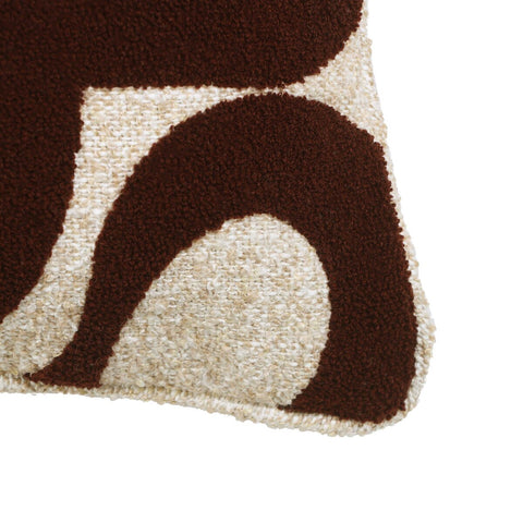 Bonney Chocolate Brown Boucle Accent Cushion Model: TOV-C18727