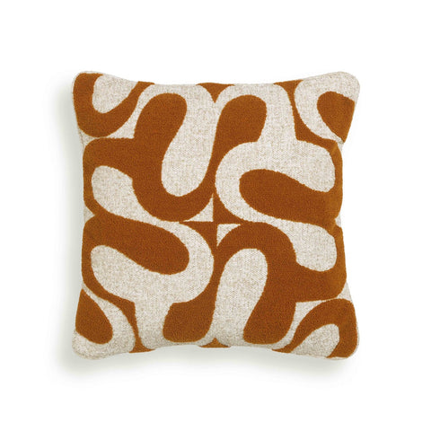 Bonney Rust Orange Boucle Accent Cushion Model: TOV-C18728