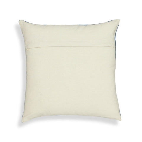 Indigo Dots Cotton 20" Square Accent Pillow Model: TOV-C18735