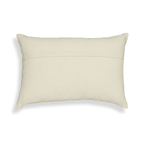 Blossom Embroidered Daisy Wool 24" x 16" Accent Cushion Model: TOV-C18739