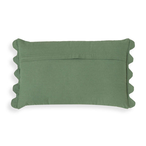 Portia Aqua Embroidered Cotton Flex 20" x 12" Accent Cushion Model: TOV-C18741