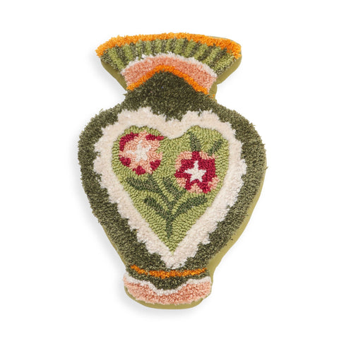 Amphorae Green Tufted Accent Pillow Model: TOV-C18744