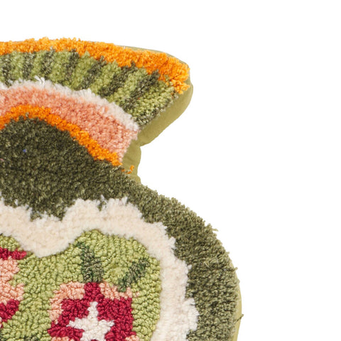 Amphorae Green Tufted Accent Pillow Model: TOV-C18744