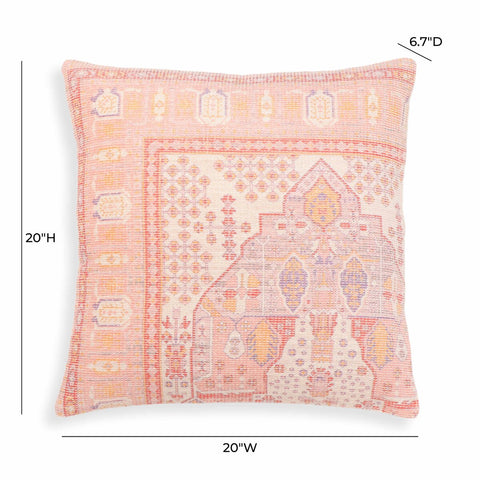 Persia Pink 20" Square Accent Pillow Model: TOV-C18746