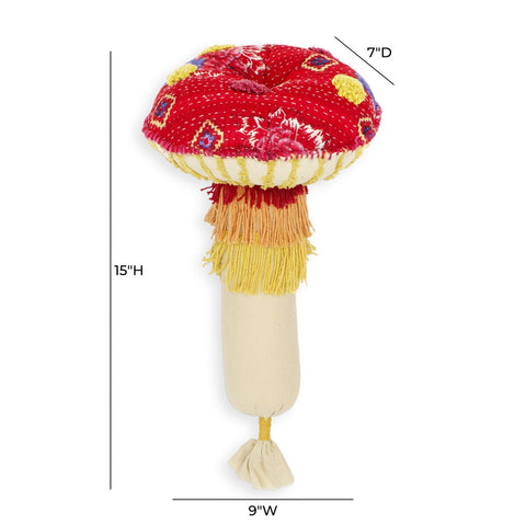 Mushroom Hand Sewn Pillow Model: TOV-C18747