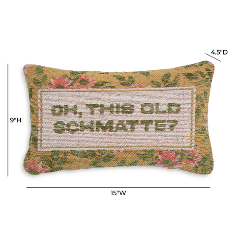 Oh, This Old Schmatte Jacquard Cotton Pillow Model: TOV-C18774