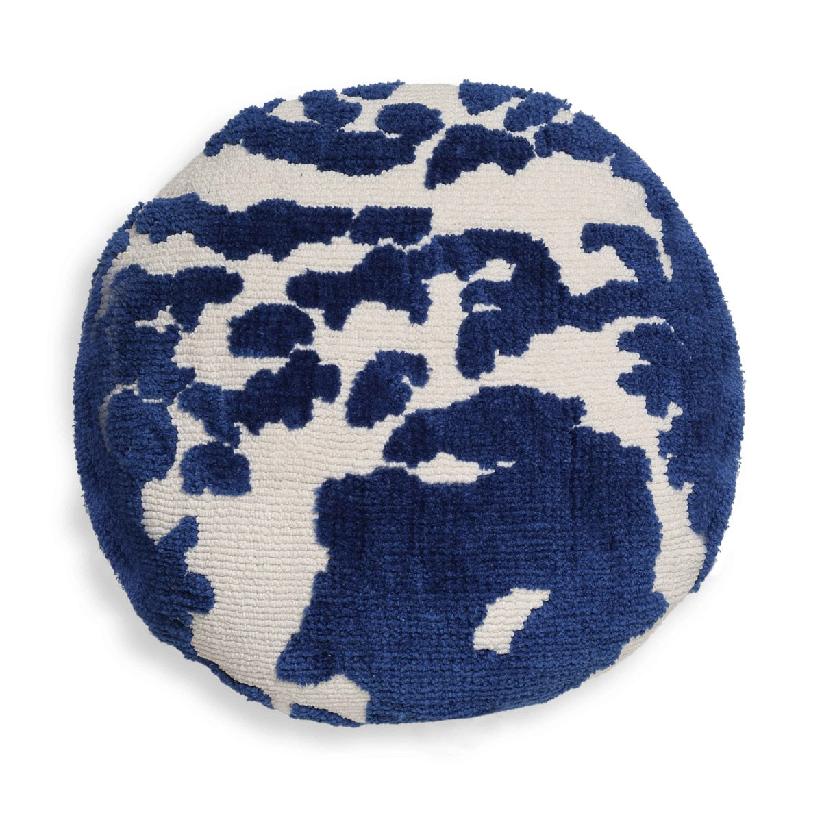 Coast Royal Blue Tufted 20" Round Pillow Model: TOV-C18778