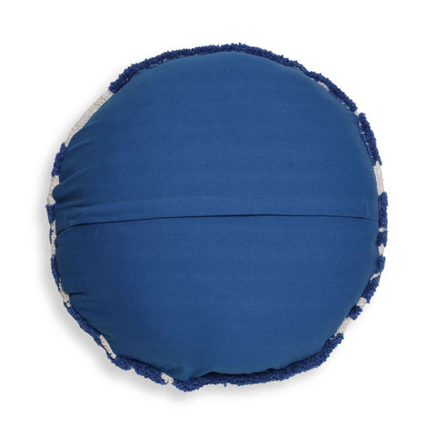 Coast Royal Blue Tufted 20" Round Pillow Model: TOV-C18778