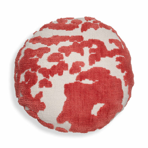 Coast Coral Pink Tufted 20" Round Pillow Model: TOV-C18780