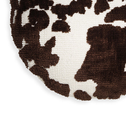 Coast Chocolate Brown Tufted 20" Round Pillow Model: TOV-C18782