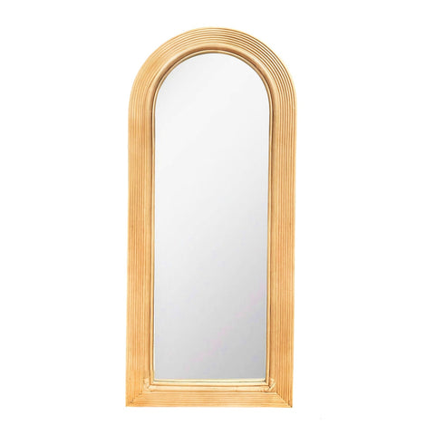 Tanya Natural Rattan 70" Floor Mirror Model: TOV-C54314