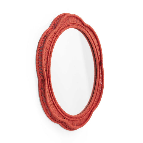 Zeva Red Wall Mirror Model: TOV-C54419
