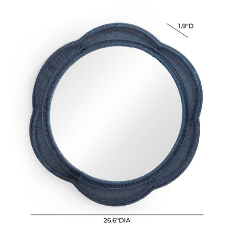 Zeva Blue Wall Mirror Model: TOV-C54420