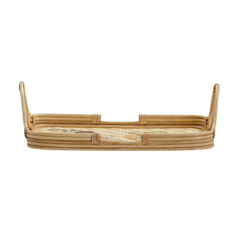 Corey Floral Bamboo Tray Model: TOV-C54429