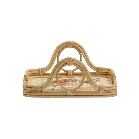 Corey Floral Bamboo Tray Model: TOV-C54429
