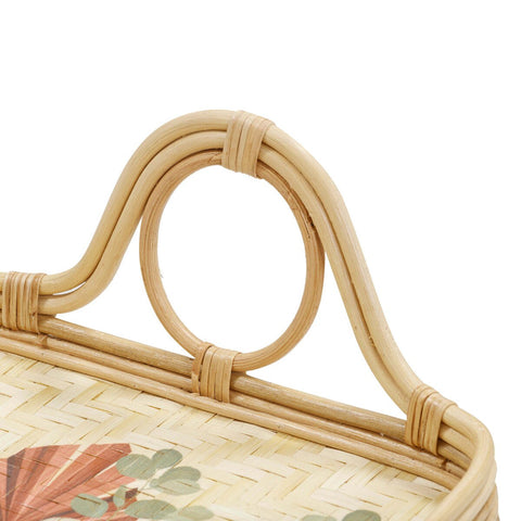 Corey Floral Bamboo Tray Model: TOV-C54429