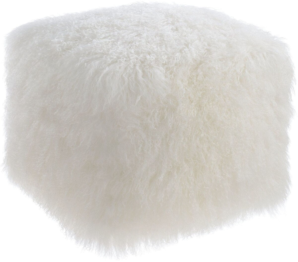 Tibetan Sheep White Pouf Model: TOV-C5709