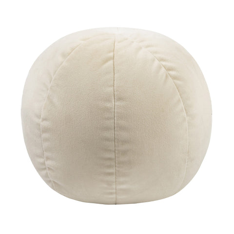 Boba 14" Cream Velvet Pillow Model: TOV-C68173