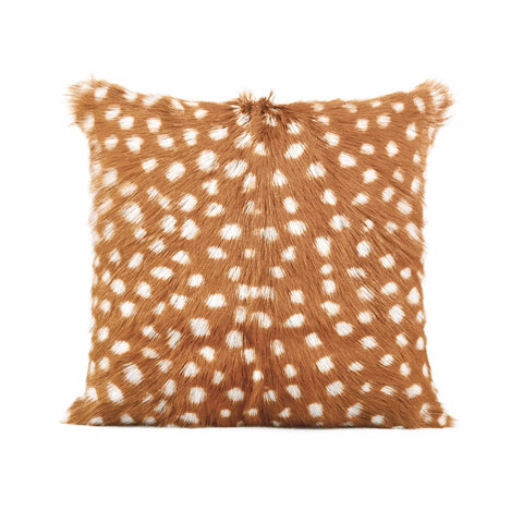 Amber 18" Genuine Goatskin Square Pillow Model: TOV-C68532