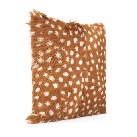 Amber 18" Genuine Goatskin Square Pillow Model: TOV-C68532