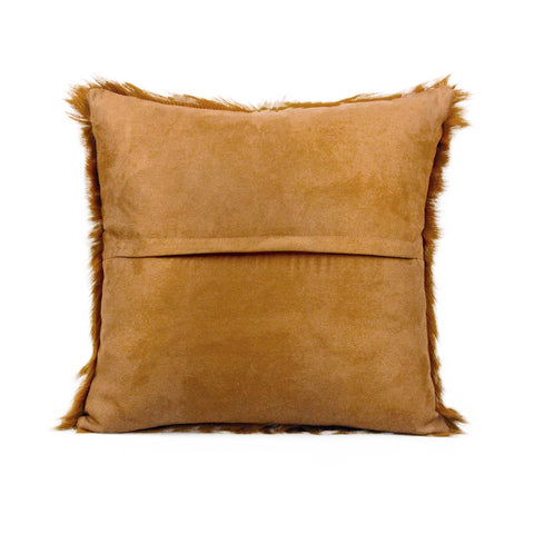 Amber 18" Genuine Goatskin Square Pillow Model: TOV-C68532