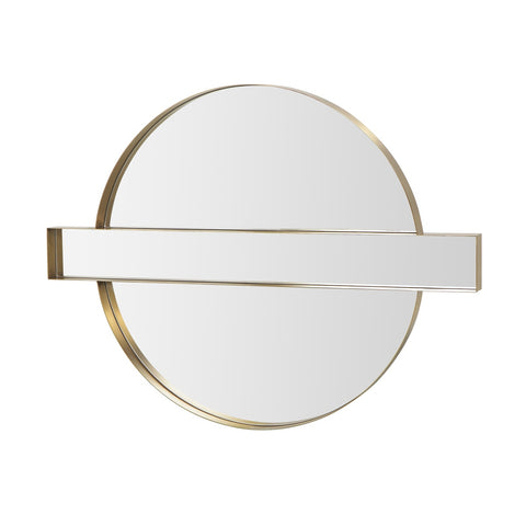 Carri Gold Round Wall Mirror Model: TOV-C68606
